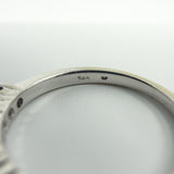 14ct White Gold 0.35ct Diamond Band / Ring 585 Size L Wedding Eternity