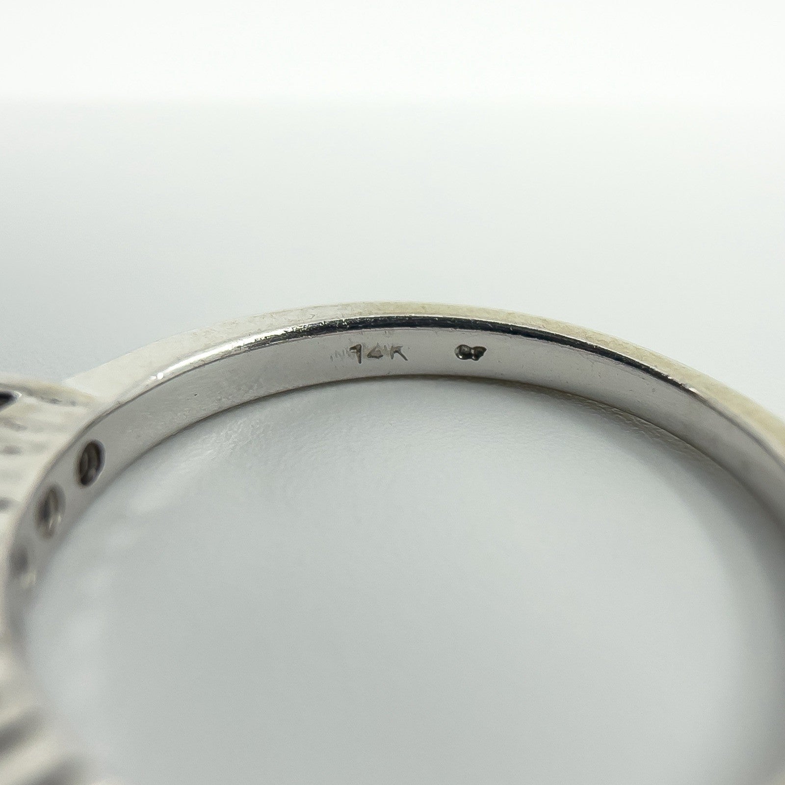 14ct White Gold 0.35ct Diamond Band / Ring 585 Size L Wedding Eternity