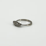 Vintage 18ct White Gold 0.82ct Diamond 5 Stone Ring 750 Size M