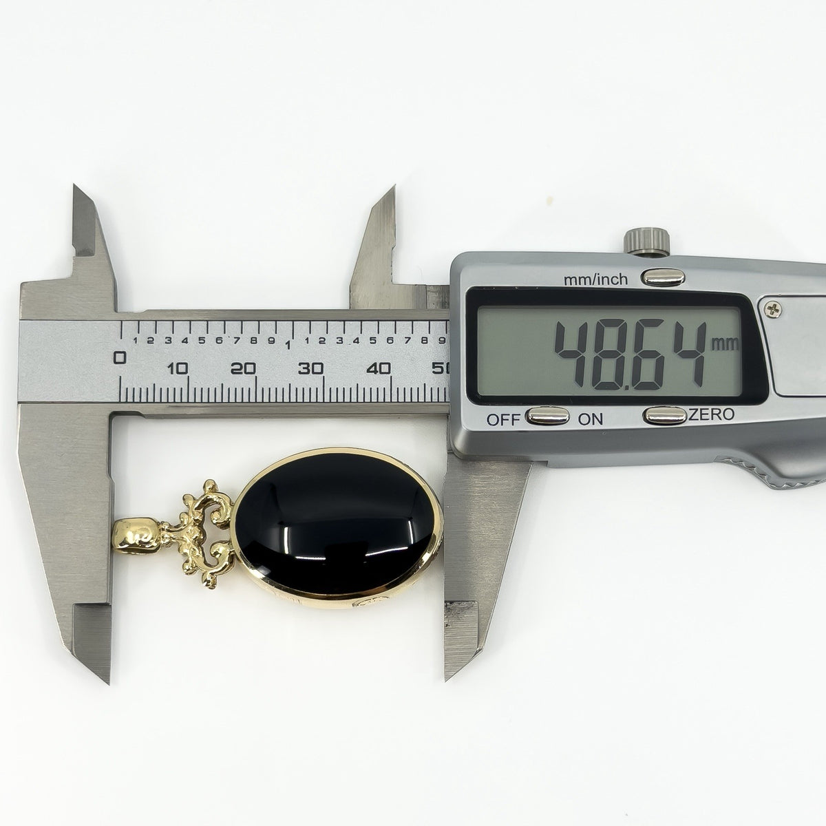 Large Vintage 1990 9ct Gold Double Sided Fob 375 by David Scott Walker