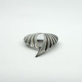Large Sterling Silver Vintage Double Angel Wings Brooch 925
