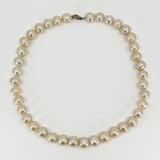 Sterling Silver Chunky White 11.7mm Baroque Freshwater Pearl 17.5" Necklace 925