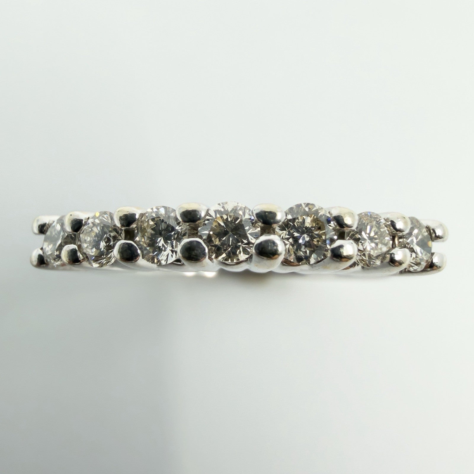 14ct White Gold 0.35ct Diamond Band / Ring 585 Size L Wedding Eternity
