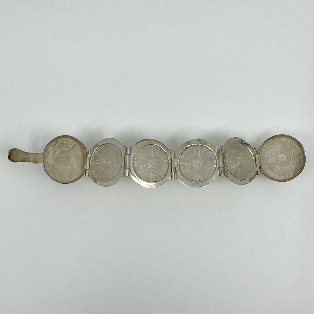 Vintage Sterling Silver Chunky Orb Photo Locket 925 Heavy 20g