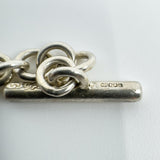 Vintage Sterling Silver Square 16” Chain / Necklace & T-Bar Toggle 925 38g 2001