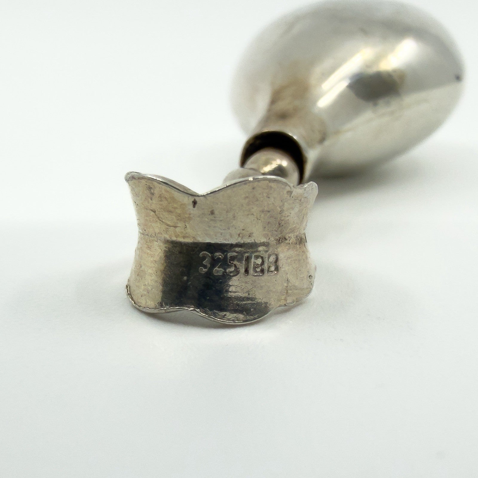Vintage Sterling Silver Tear Drop Perfume / Poison Bottle Pendant 925