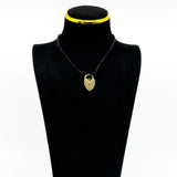 Vintage 9ct Gold Heart Lock Padlock Pendant / Charm (London 1978)