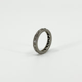 Antique Platinum Old Cut Diamond Full Eternity Band / Ring 950 Size J