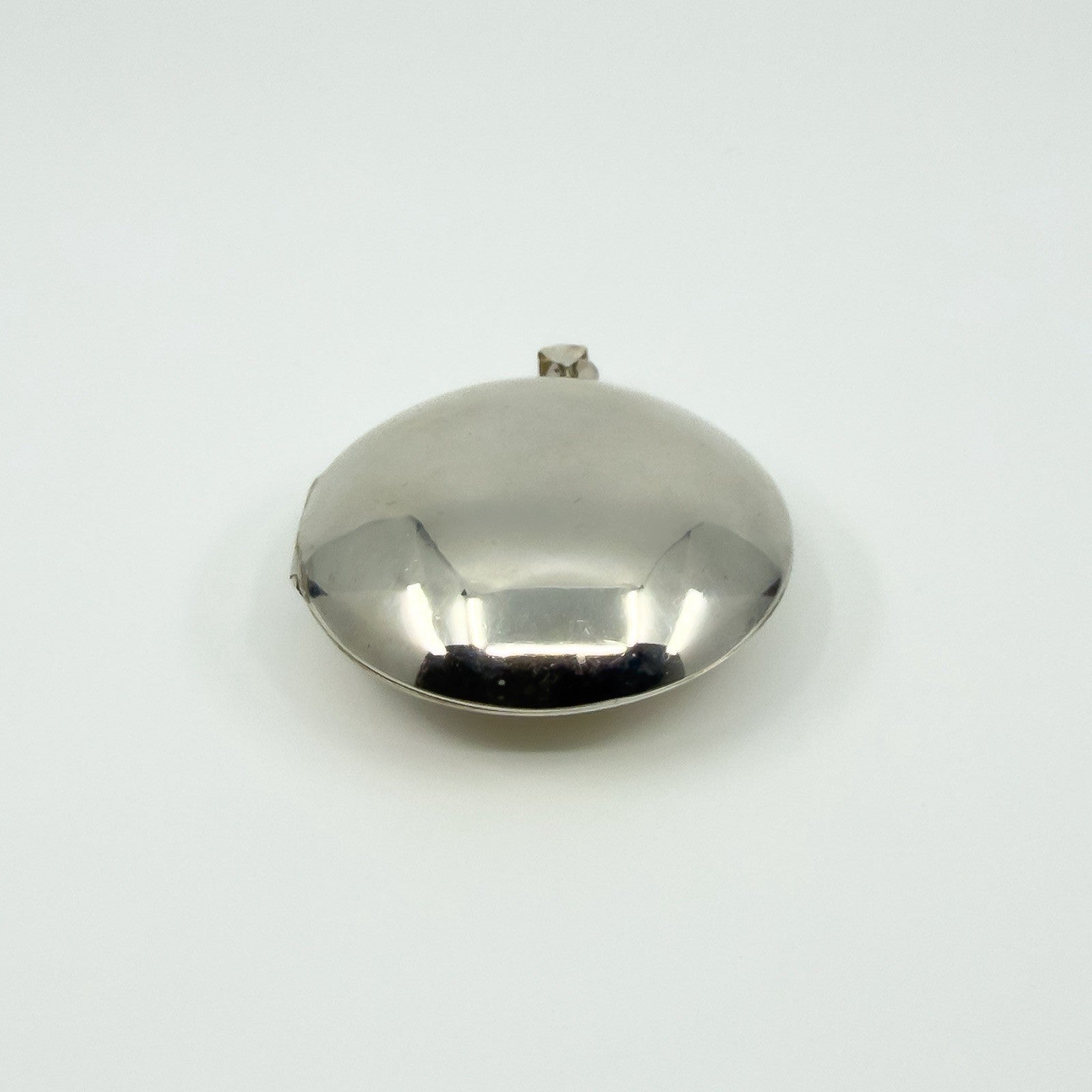Vintage Sterling Silver Large Chunky Round Photo Locket 925 (1994)