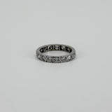Vintage Platinum 2ct Diamond Full Eternity Band / Ring 950 Size K