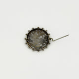 Antique Victorian Aesthetic Sterling Silver Yellow & Rose Gold Floral Brooch 925