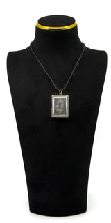 Chunky Vintage Sterling Silver Engraved Initail O Secret Locket Photo Book 925