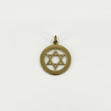 Large Vintage 9ct Gold Star of David Pendant 375 (1972) by Georg Jensen