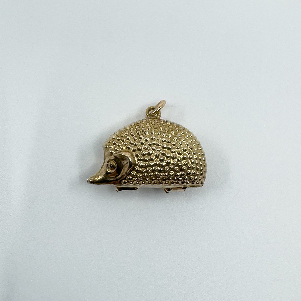 Large Vintage 9ct Gold Hedgehog Animal Pendant/ Charm 375 (London 1975)