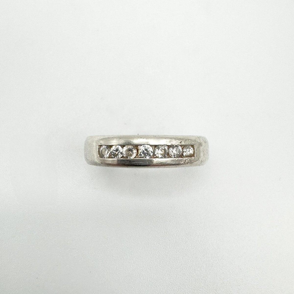 Kit Heath CZ Half Hoop Band in Sterling Silver 925 Wedding Eternity Stacking O P