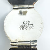 Vintage Sterling Silver Chunky Orb Photo Locket 925 Heavy 20g