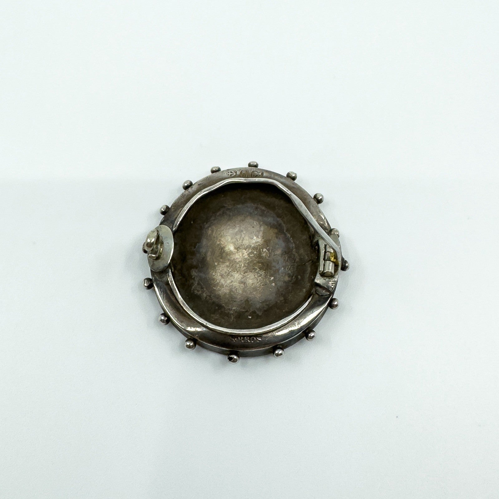 Antique Victorian Sterling Silver Scottish Thistle Brooch 925 (Birmingham 1876)