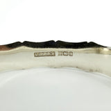 Chunky Vintage Sterling Silver Bamboo Bangle / Bracelet 925 (Birm 1976)