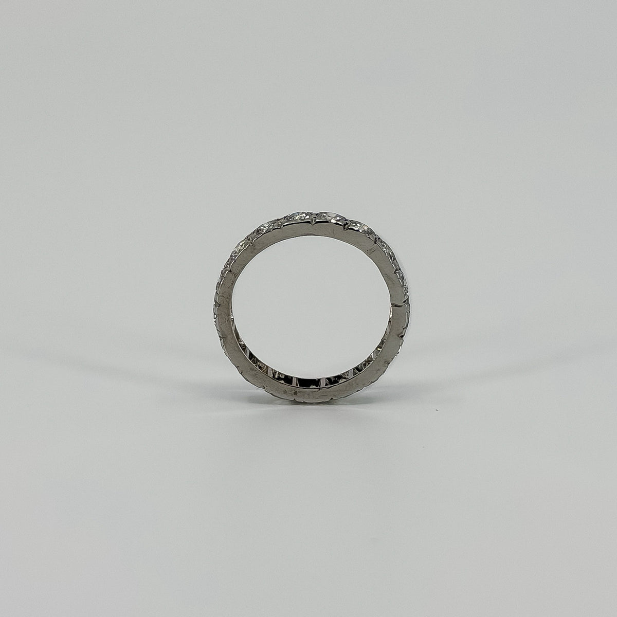Vintage Platinum 2ct Diamond Full Eternity Band / Ring 950 Size K