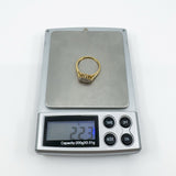 Vintage 9ct Gold 0.25ct Diamond Cluster Ring 375 Size O Engagement Stacking