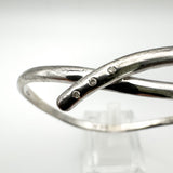 Hot Diamonds Wavey Trilogy 0.03ct Diamond Bangle in Sterling Silver 925