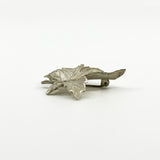 Large Vintage Sterling Silver Canadian Mapel Leaf Brooch 925