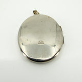 Vintage Sterling Silver Oval Floral Engraved Locket 925 (Birm 1975)