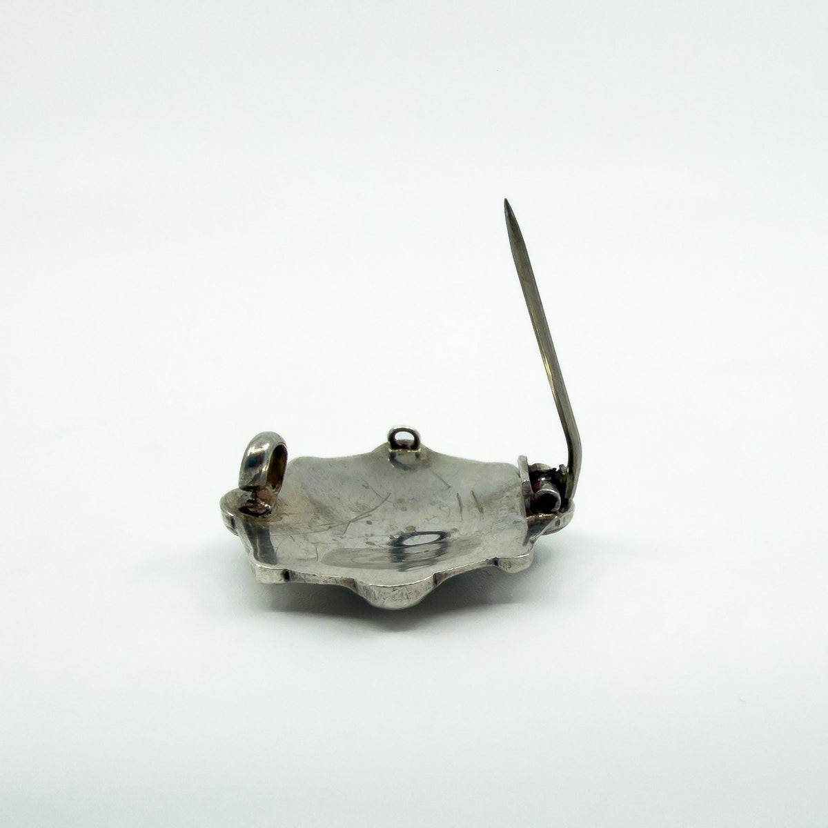 Antique Victorian Aesthetic Sterling Silver Brooch / Pendant 925