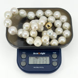White Chunky 13mm Baroque Freshwater Pearl 20" Necklace & Magnetic Clasp