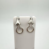 Vintage Tiffany & Co. Shrimp Clip on Earrings in Sterling Silver 18k Gold RARE *