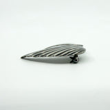 Large Sterling Silver Vintage Double Angel Wings Brooch 925
