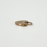 Vintage 9ct Rose Gold Heart Lock Padlock Pendant / Charm 375 (1996)