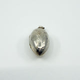 Chunky Vintage Sterling Silver Oval Foliate Engraved Photo Locket 925 (1996)