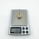 Vintage 9ct Gold Buckle Ring Size N (London 1970)