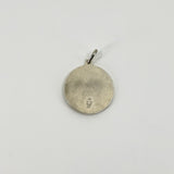 Vintage Sterling Silver St. Christopher Protect US Pendant / Charm 925