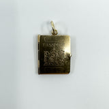 Vintage 9ct Gold Travel Passport Pendant/ Charm 375 Articulated
