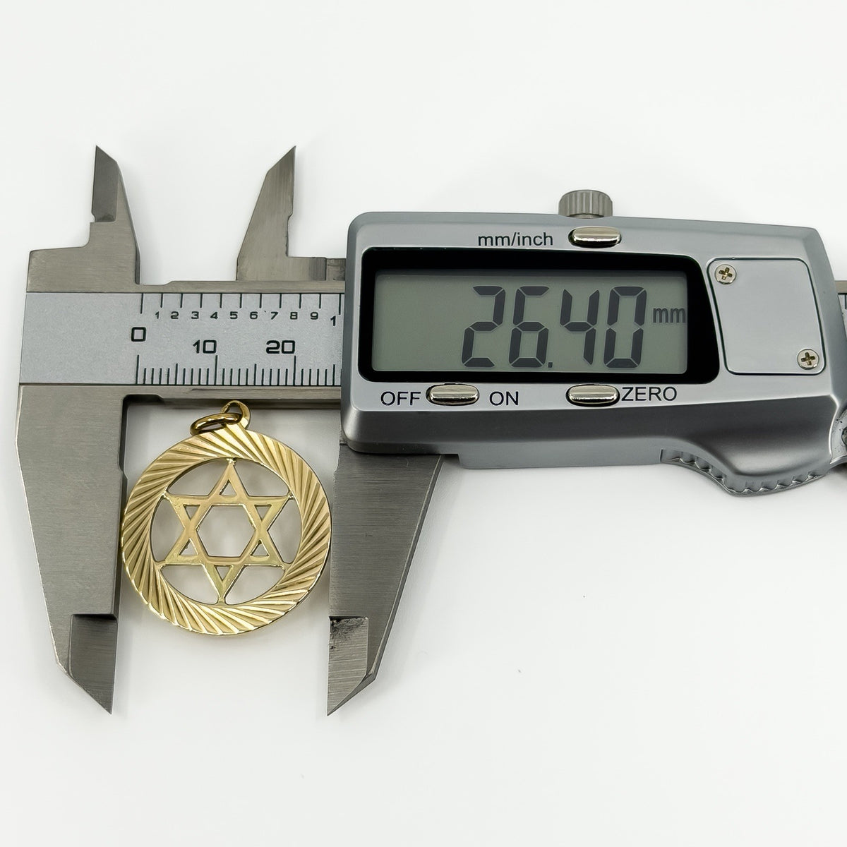 Large Vintage 9ct Gold Star of David Pendant 375 (1972) by Georg Jensen
