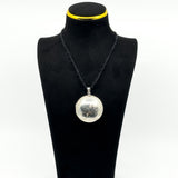 Vintage Sterling Silver Large Chunky Round Photo Locket 925