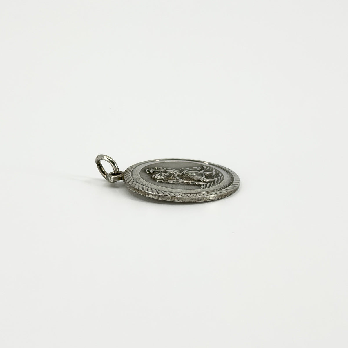 Vintage Sterling Silver St. Christopher Pendant / Charm 925 by Georg Jensen