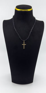 Vintage 9ct Gold Diamond Cut Christian Cross Pendant / Charm 375 Reversible 3d