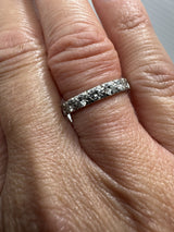 Vintage Platinum 2ct Diamond Full Eternity Band / Ring 950 Size K