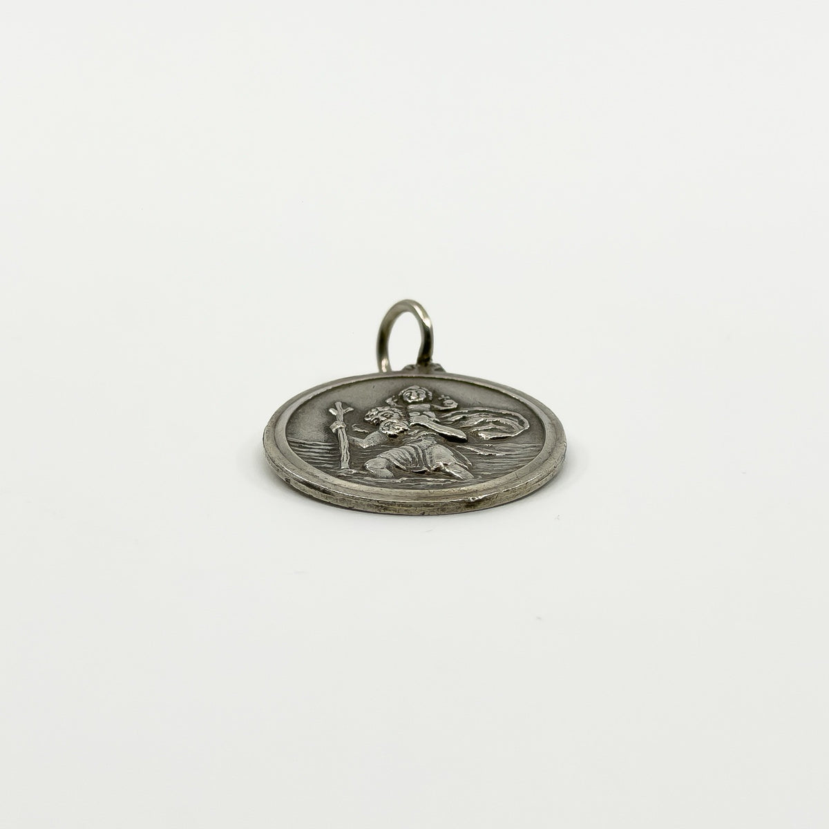 Vintage Sterling Silver St. Christopher Pendant 925 by Georg Jensen
