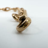 Antique Chunky 9ct Rose Gold Oval Links Bracelet 8" inch