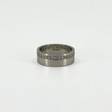 Chunky Wide 6.8mm Platinum Diamond Full Eternity Band / Ring 950 Size O (2007)
