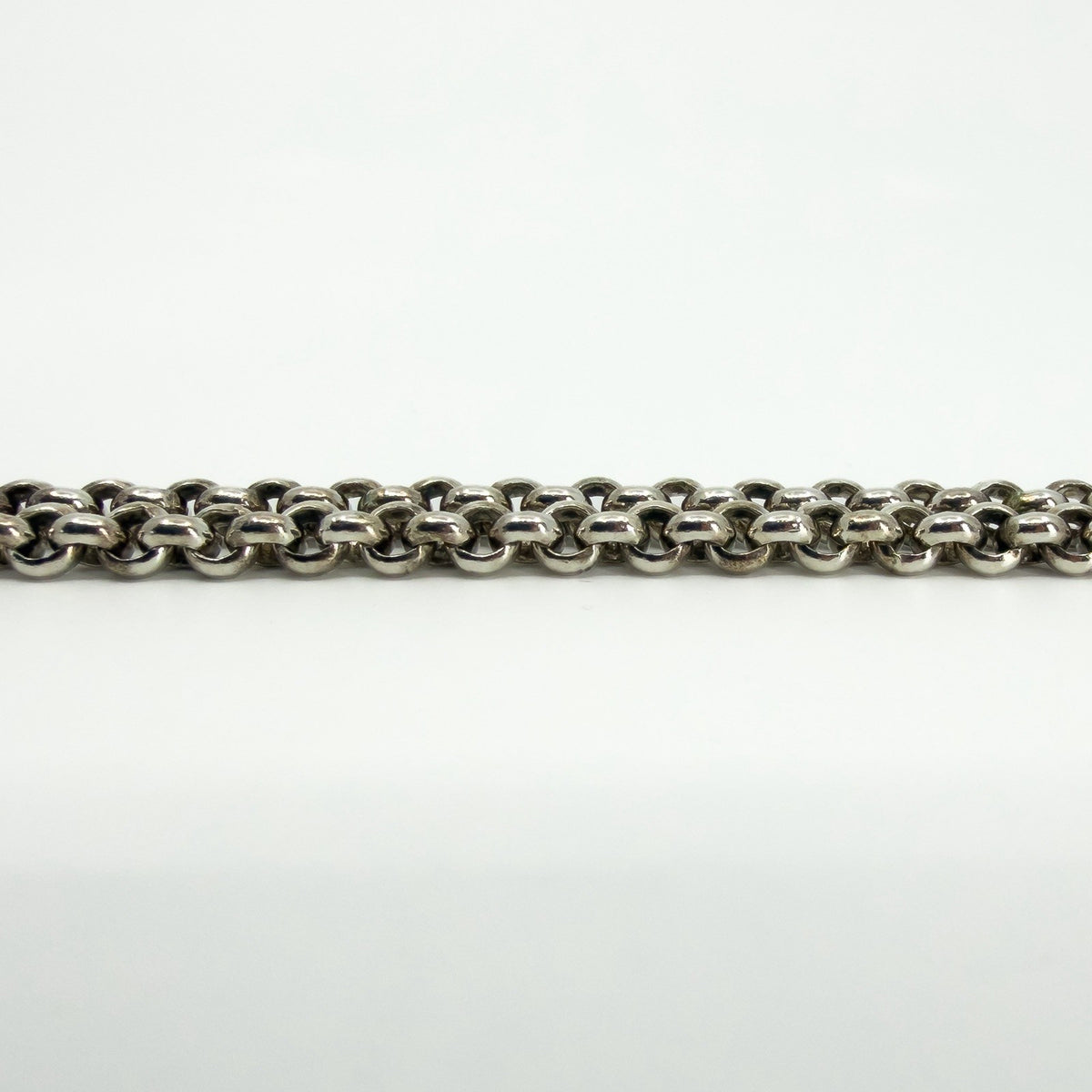 Chunky Vintage Sterling Silver 31.5” Rolo Links Chain / Necklace 925