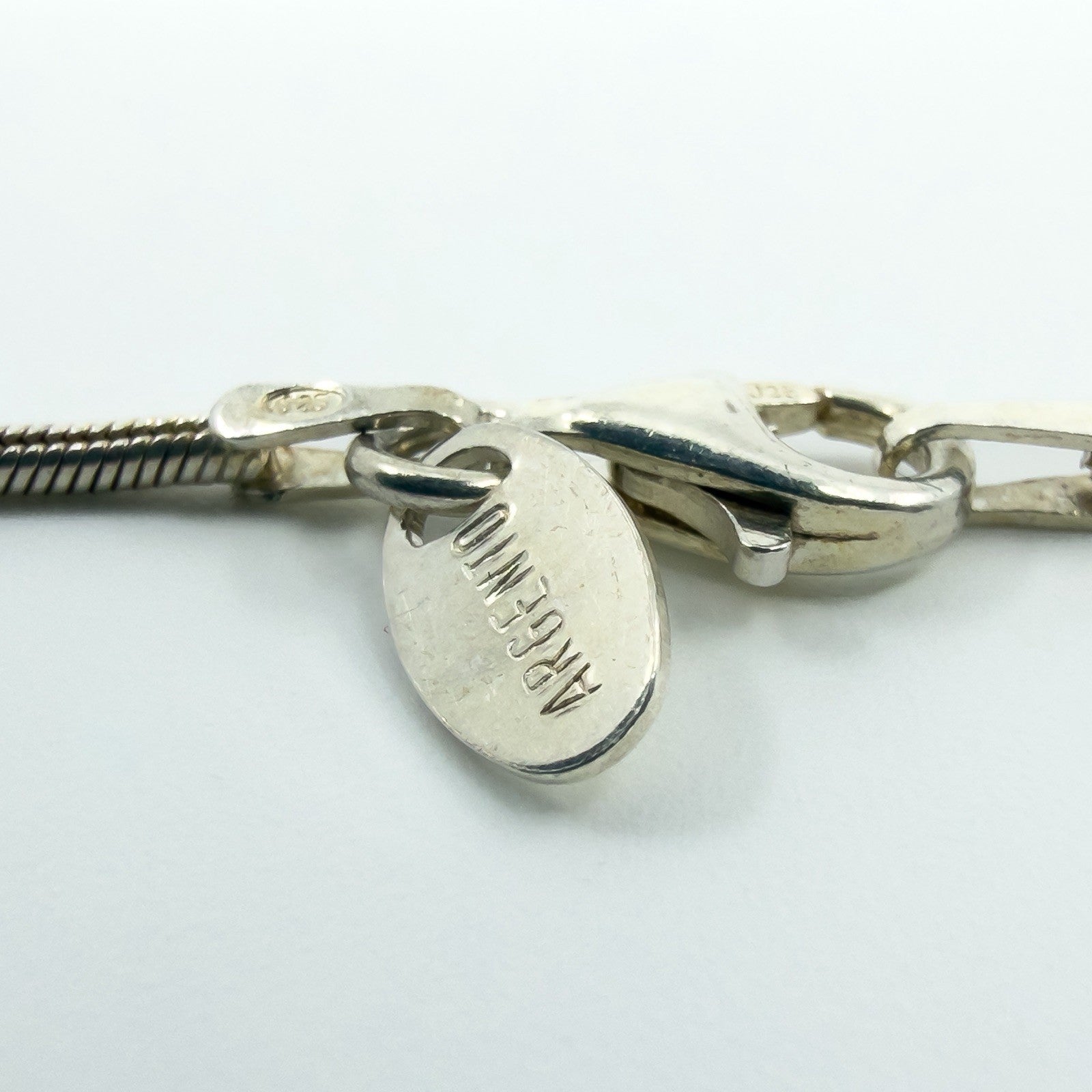 Vintage Sterling Silver Tear Drop Perfume Poison Bottle Pendant & 16" Chain 925