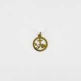 Vintage 9ct Gold Faith Hope Charity Pendant / Charm 375 by Georg Jensen
