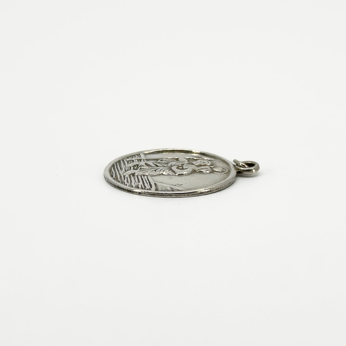 Vintage Sterling Silver St. Christopher Pendant / Charm 925