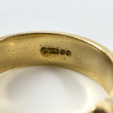 Vintage 9ct Gold Buckle Ring Size N (London 1970)