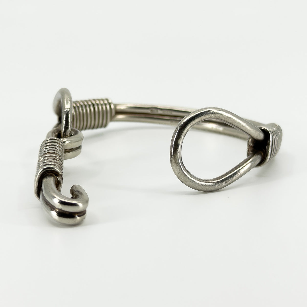 Chunky Vintage Sterling Silver Horse Snaffle Bit Bangle / Bracelet 925